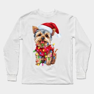 Christmas Yorkshire Terrier Long Sleeve T-Shirt